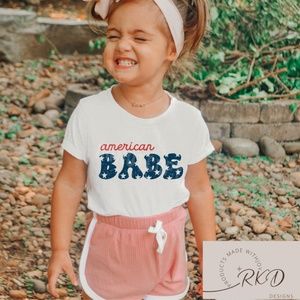 AMERICAN BABE/4TH OF JULY KIDS TEE